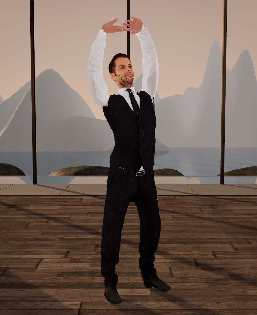 Avatar Eric performing the form